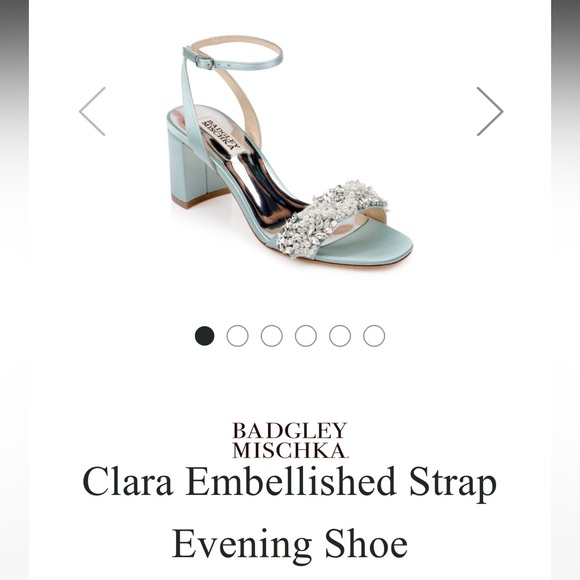 Badgley Mischka Clara Embellished Strap Evening Shoe - Picture 1 of 5